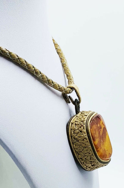 Amber Pendant Necklace - Baltic Amber Necklace For Women