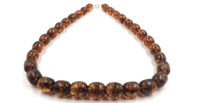 Amber Necklace Large Amber Beads Natural Baltic Amber Jewelry Pressed