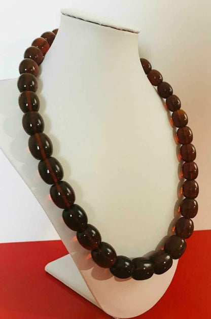 Amber Necklace - Massive large Amber Necklace - Natural Baltic Amber Jewelry pressed
