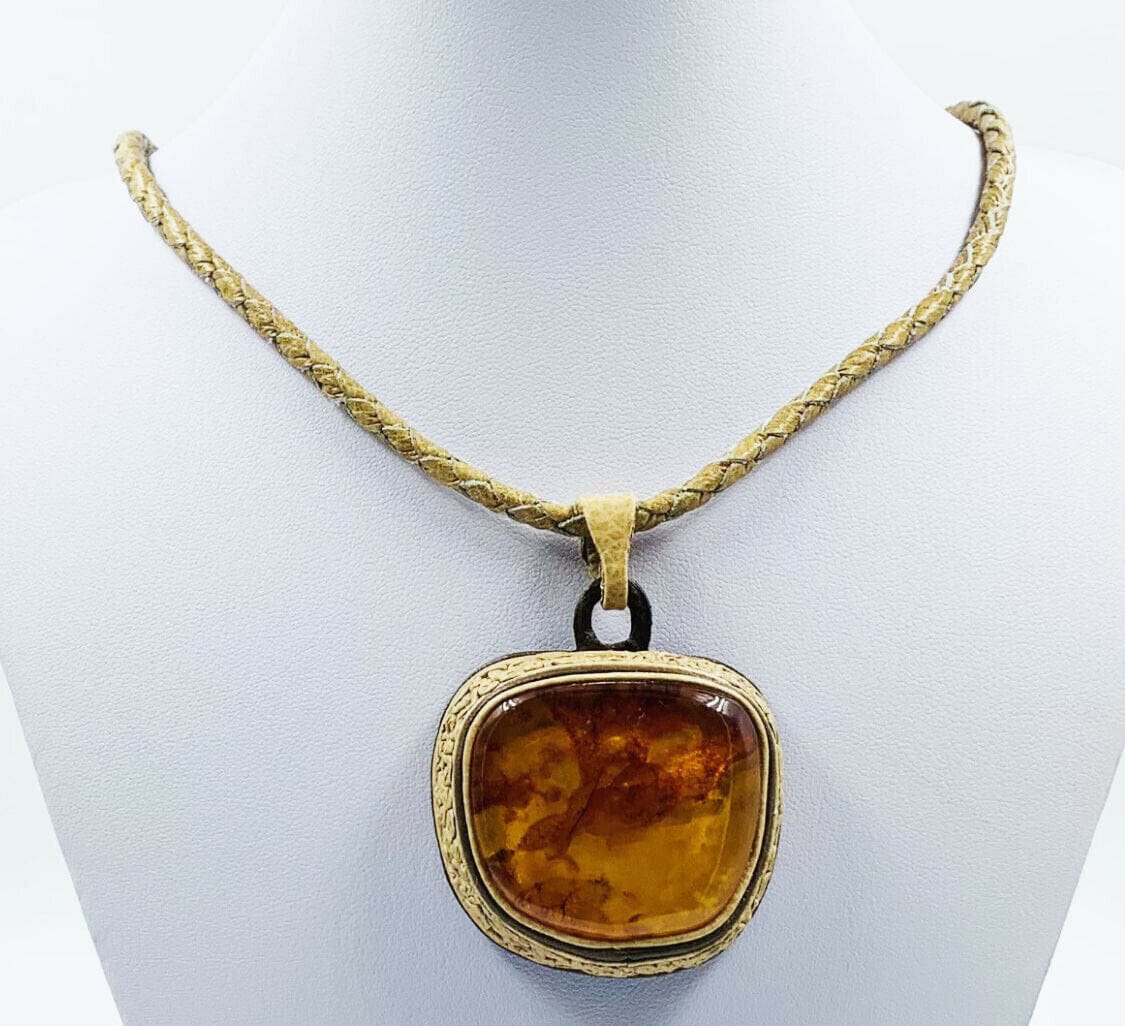 Amber Pendant Necklace - Baltic Amber Necklace For Women