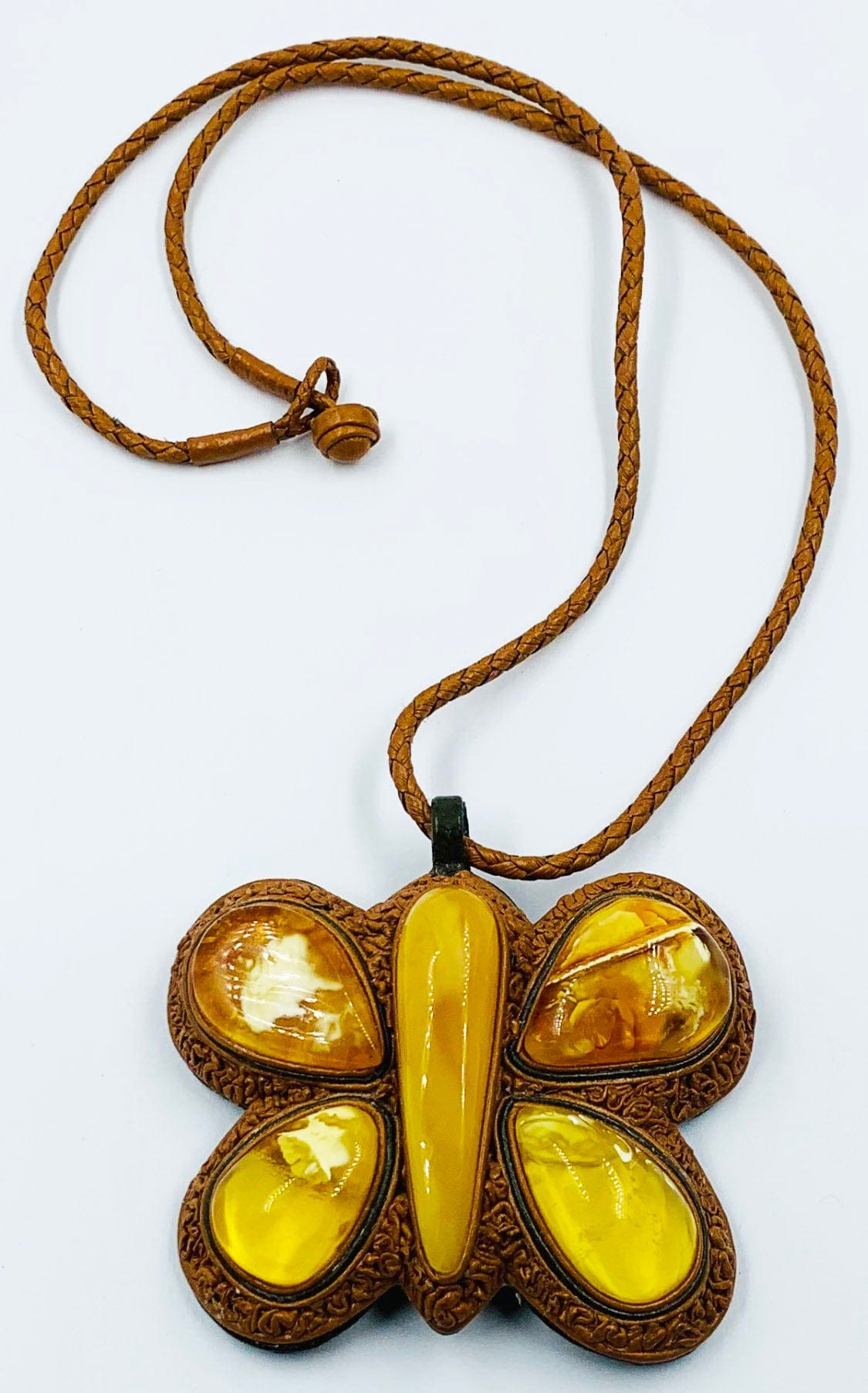 Large Natural Baltic Amber Pendant - Amber Necklace for women