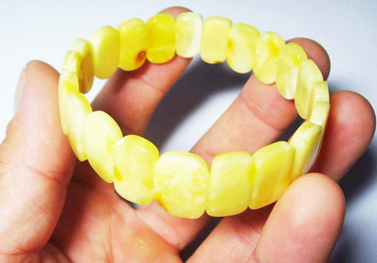 Classic Baltic Amber Bracelet - Genuine Amber Beads - Amber Jewelry For women