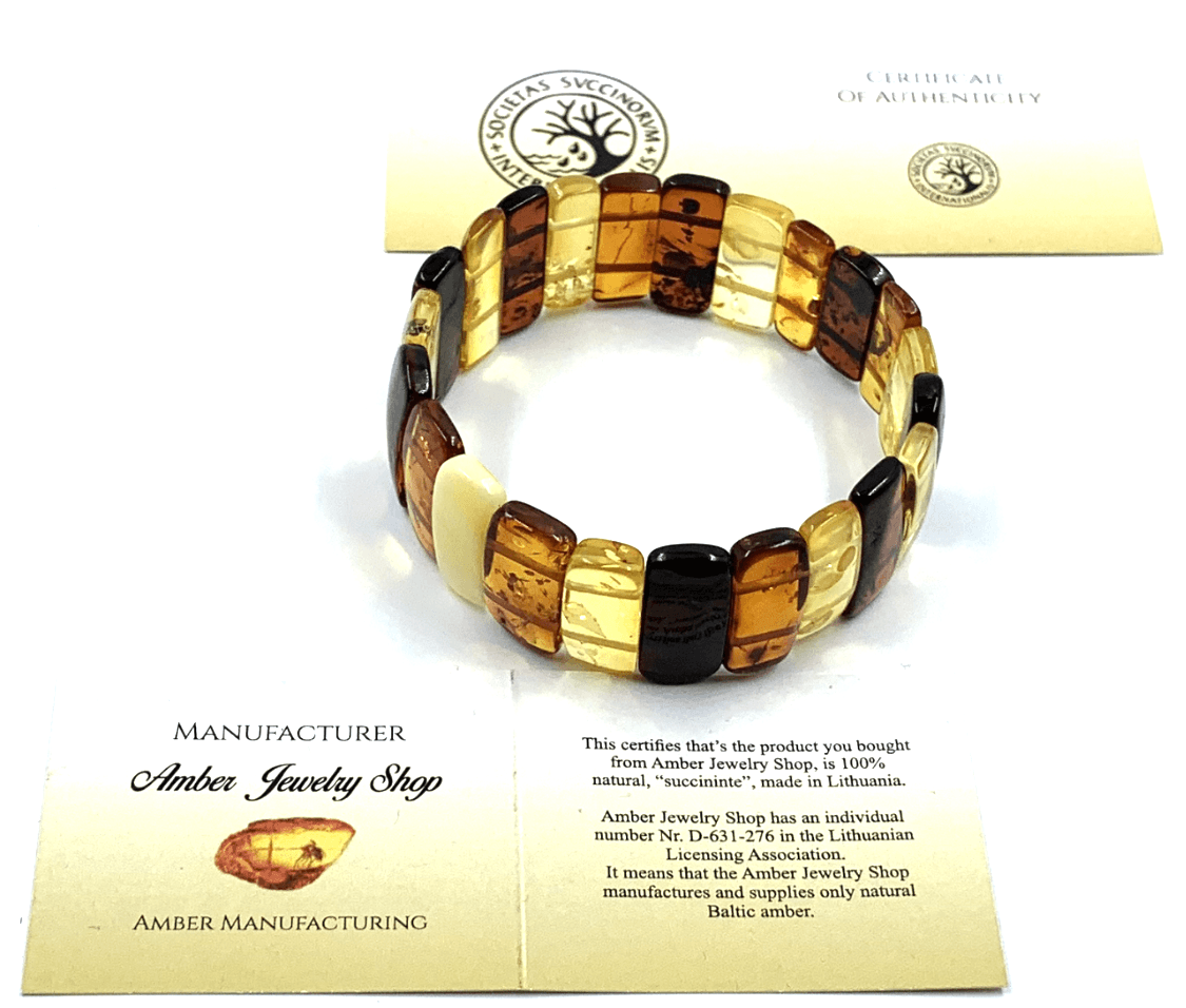 Natural Baltic Amber Bracelet For adults
