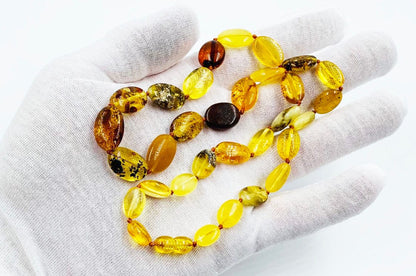 Natural Baltic Amber necklace set Necklace - Bracelet Set Amber Jewelry Gemstone