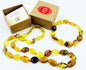 Natural Baltic Amber necklace set Necklace - Bracelet Set Amber Jewelry Gemstone