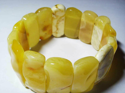 Royal Amber Bracelet Massive Genuine Amber Bracelet One stone bracelet 42.43g