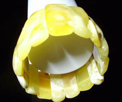 Royal Amber Bracelet Massive Genuine Amber Bracelet One stone bracelet 42.43g