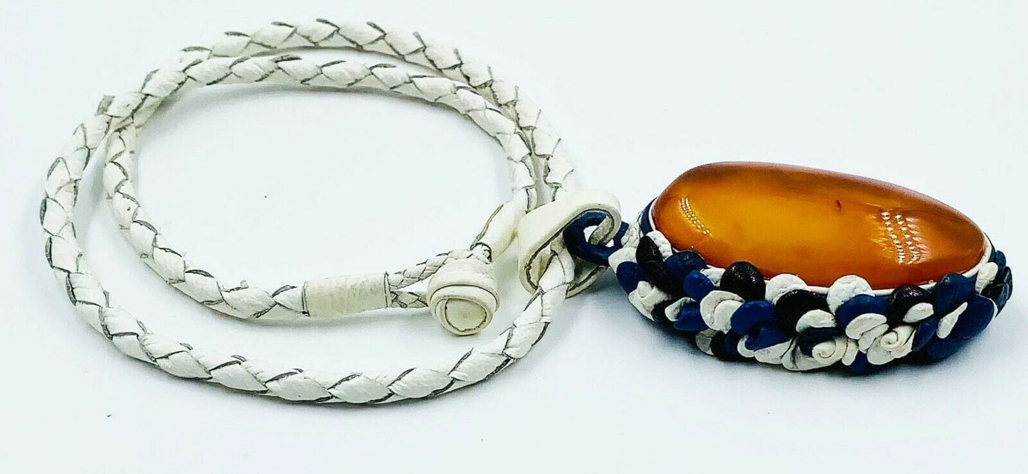 Natural amber necklace - amber pendant