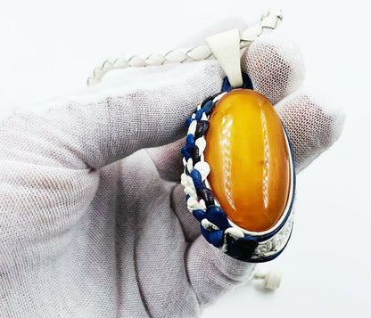Natural amber necklace - amber pendant