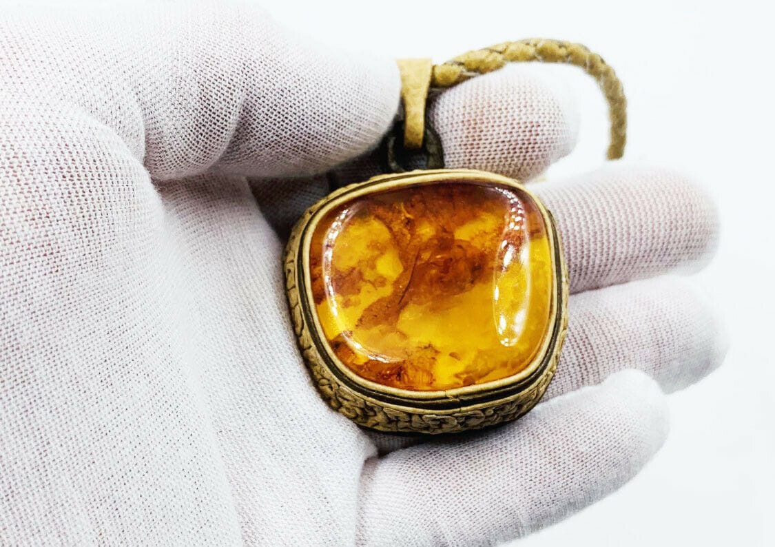 Amber Pendant Necklace - Baltic Amber Necklace For Women