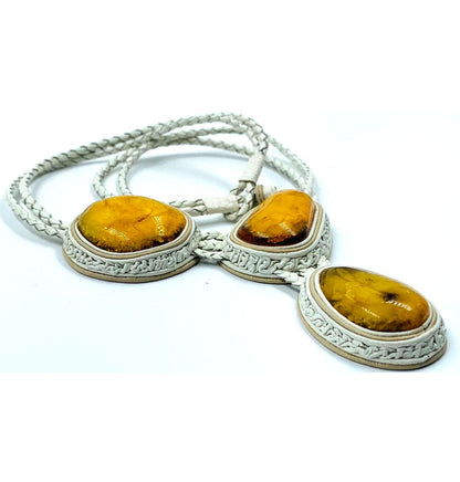 Collier Amber Necklace Genuine Old Baltic Amber Necklace for women Butterscotch
