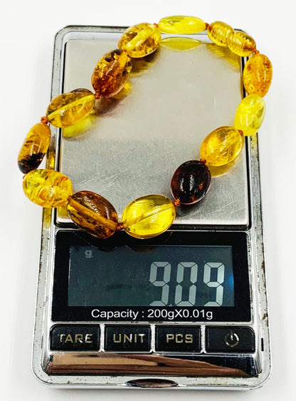 Natural Baltic Amber necklace set Necklace - Bracelet Set Amber Jewelry Gemstone