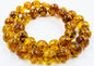 Baltic Amber Necklace - Natural Amber Beads Necklace pressed