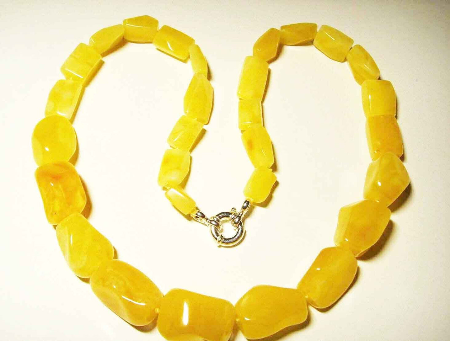 Luxury Baltic Amber Necklace For Women | Large Amber Bead Necklace | Fancy Women Necklace | Massive Necklace | Bernsteinkette Für Frau 43gr.