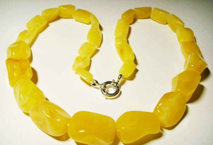 Luxury Baltic Amber Necklace For Women | Large Amber Bead Necklace | Fancy Women Necklace | Massive Necklace | Bernsteinkette Für Frau 43gr.
