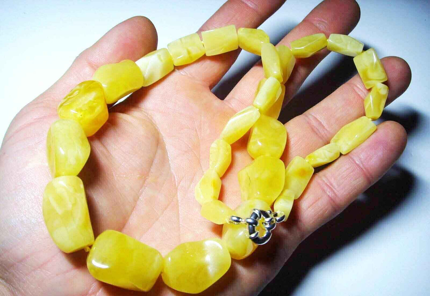 Luxury Baltic Amber Necklace For Women | Large Amber Bead Necklace | Fancy Women Necklace | Massive Necklace | Bernsteinkette Für Frau 43gr.